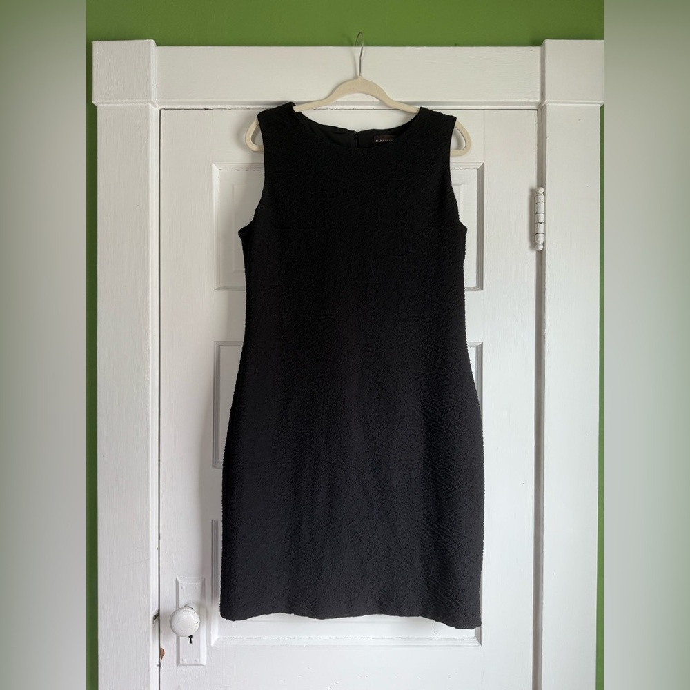 Dana Buchman Black Sheath Midi Dress
